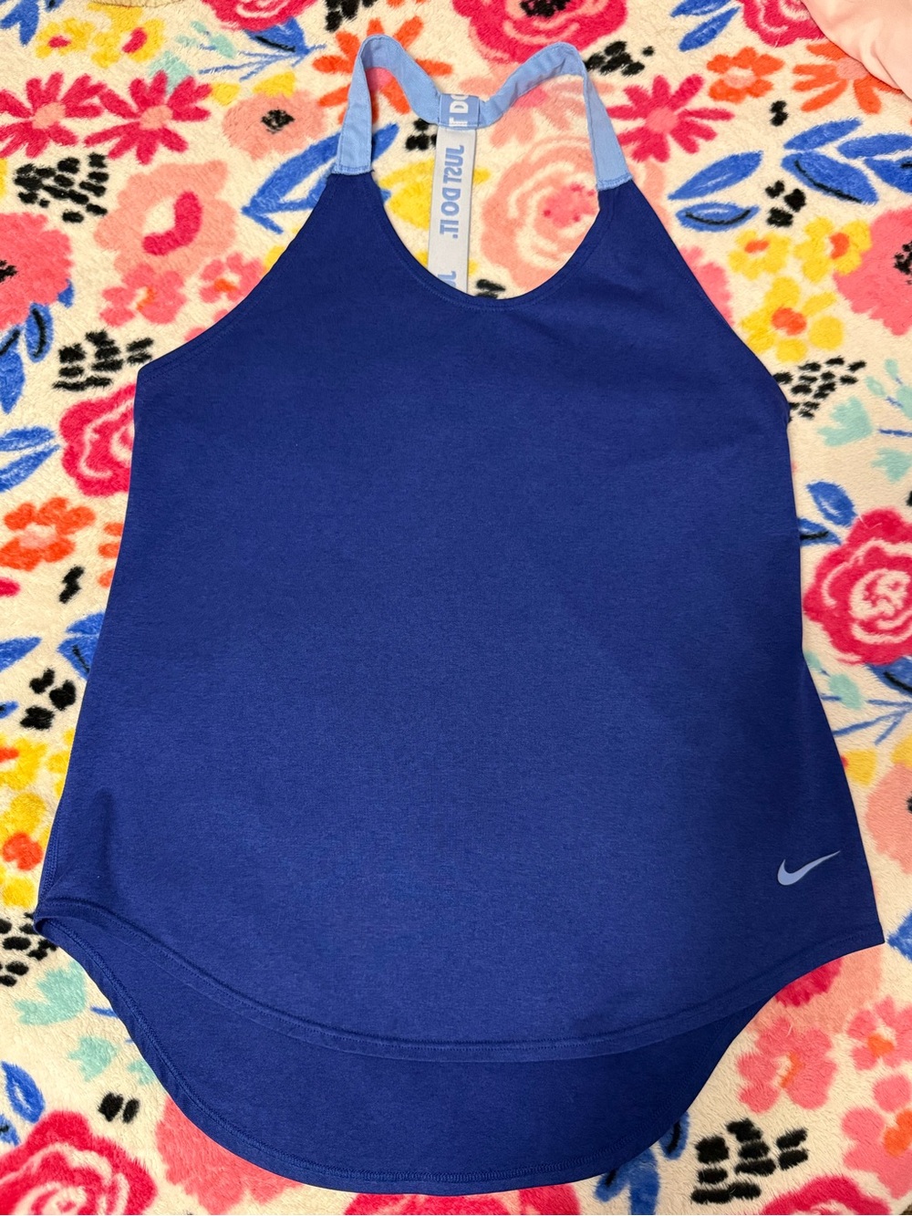 Nike Royal Blue Tank with Light Blue Straps